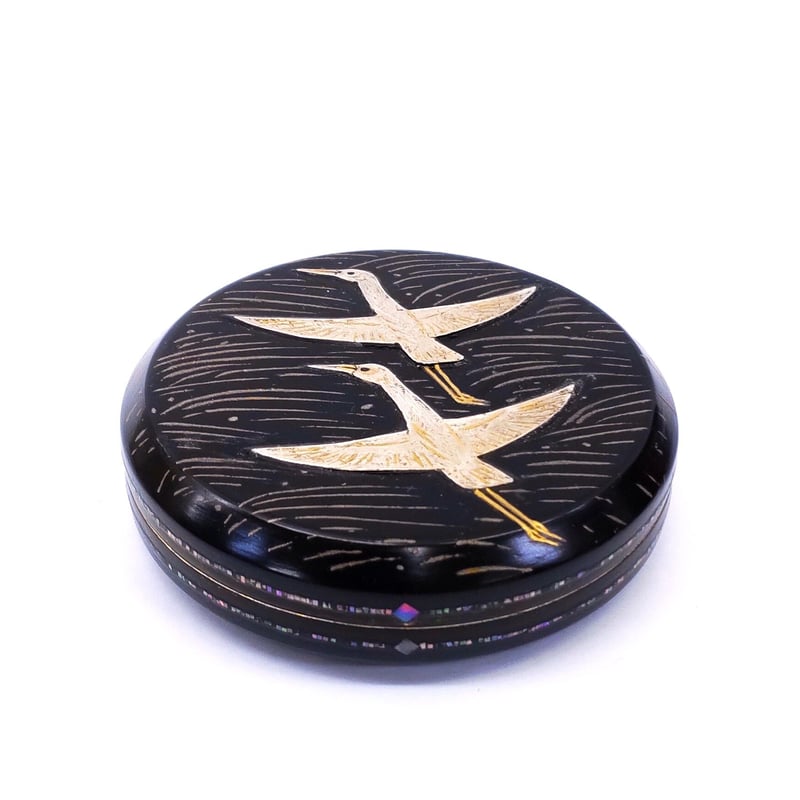 乾漆螺鈿香合 「鶴」 | 恵埜画廊STORE