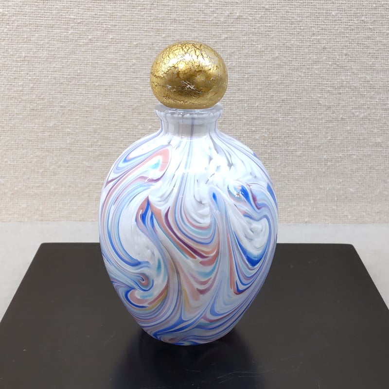 迫二郎 「大理石文硝子栓瓶(香水瓶)」 | 恵埜画廊STORE