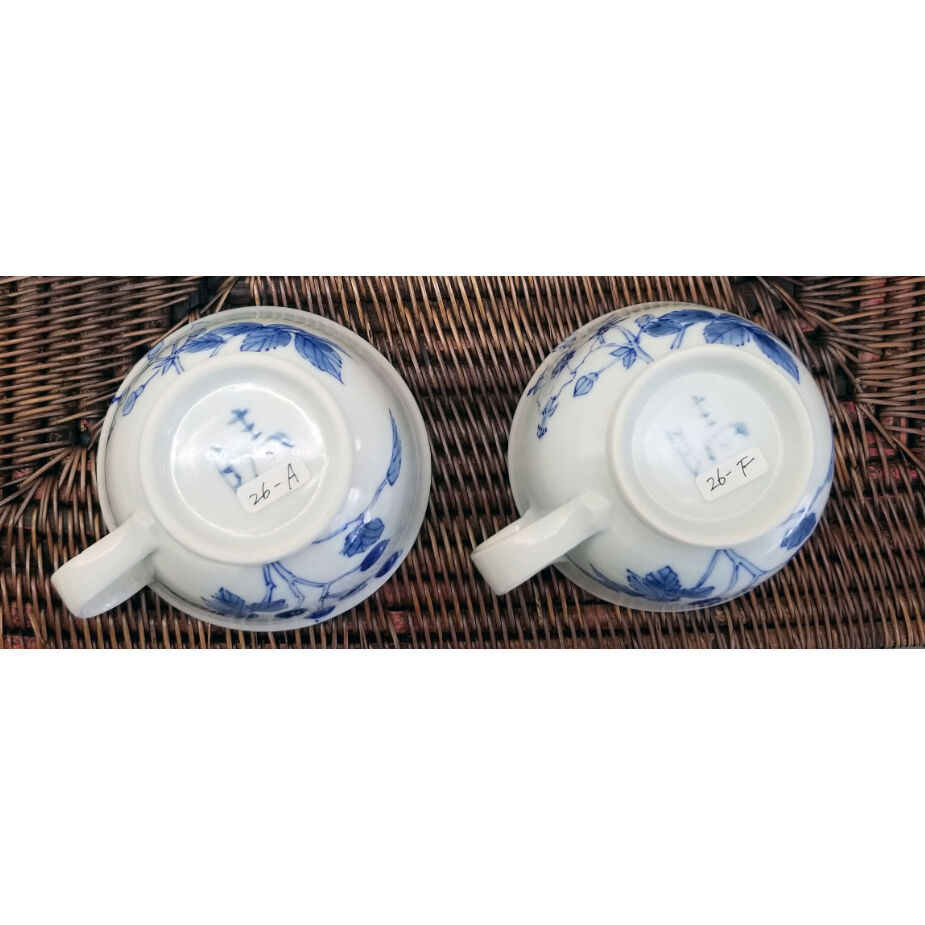 【新品未使用】東海林晴美 染付鉄絵 陶器製大皿 28cm 東海林晴美 染付野バラ文カップ＆ソーサー | 恵埜画廊STORE