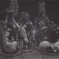 大西靖子「月明かり」木版画 ed.4/8 | 恵埜画廊STORE