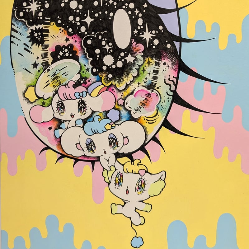せきやゆりえ「ペロペロ☆スパークルズ」原画・額装込 | 恵埜