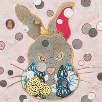 せきやゆりえ　原画　額付き イラストレーターせきやゆりえによる初の原画個展「キラキラおめめの