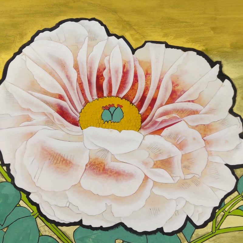 小松均「牡丹」日本画・額装込 | 恵埜画廊STORE