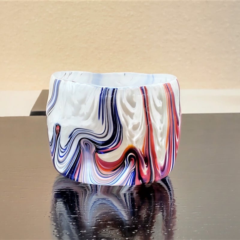 迫二郎 「大理石文硝子冷茶盌」 | 恵埜画廊STORE