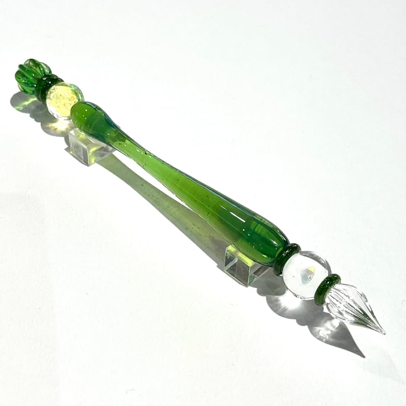 マジカルステッキガラスペン (Emerald Green) | ぐり工房 Online Shop