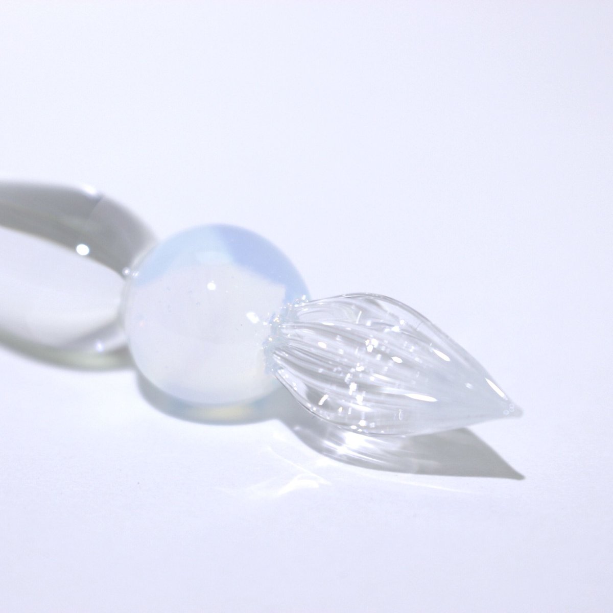 グラマラスショートガラスペン (Clear/Opal) | ぐり工房 Online Shop