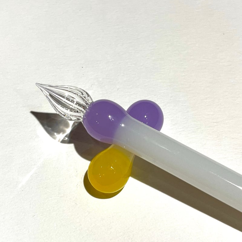 minimarooガラスペン(Purple×Yellow) | ぐり工房 Online Shop