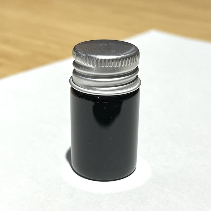 試し書き用インク小瓶(Black)7ml (シール無し) | ぐり工房 Online Shop