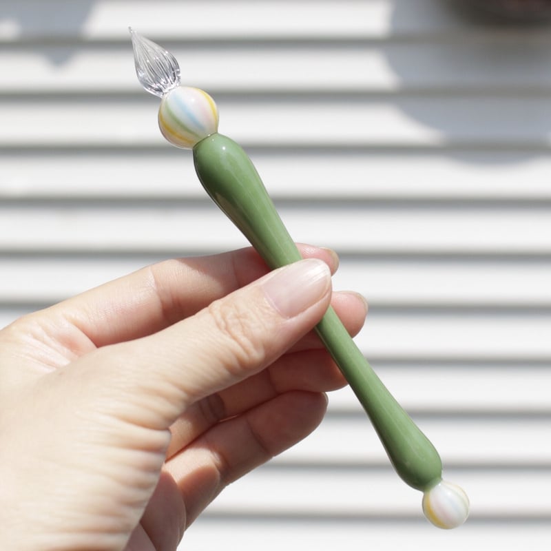 和スイーツガラスペン (抹茶) | ぐり工房 Online Shop
