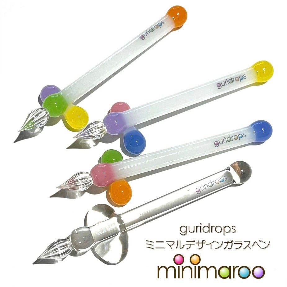 minimarooガラスペン(Clear) | ぐり工房 Online Shop