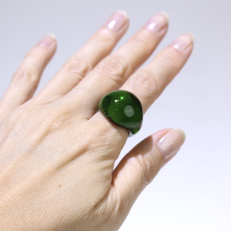 guridrops】ぽってりリング(Green) | ぐり工房 Online Shop