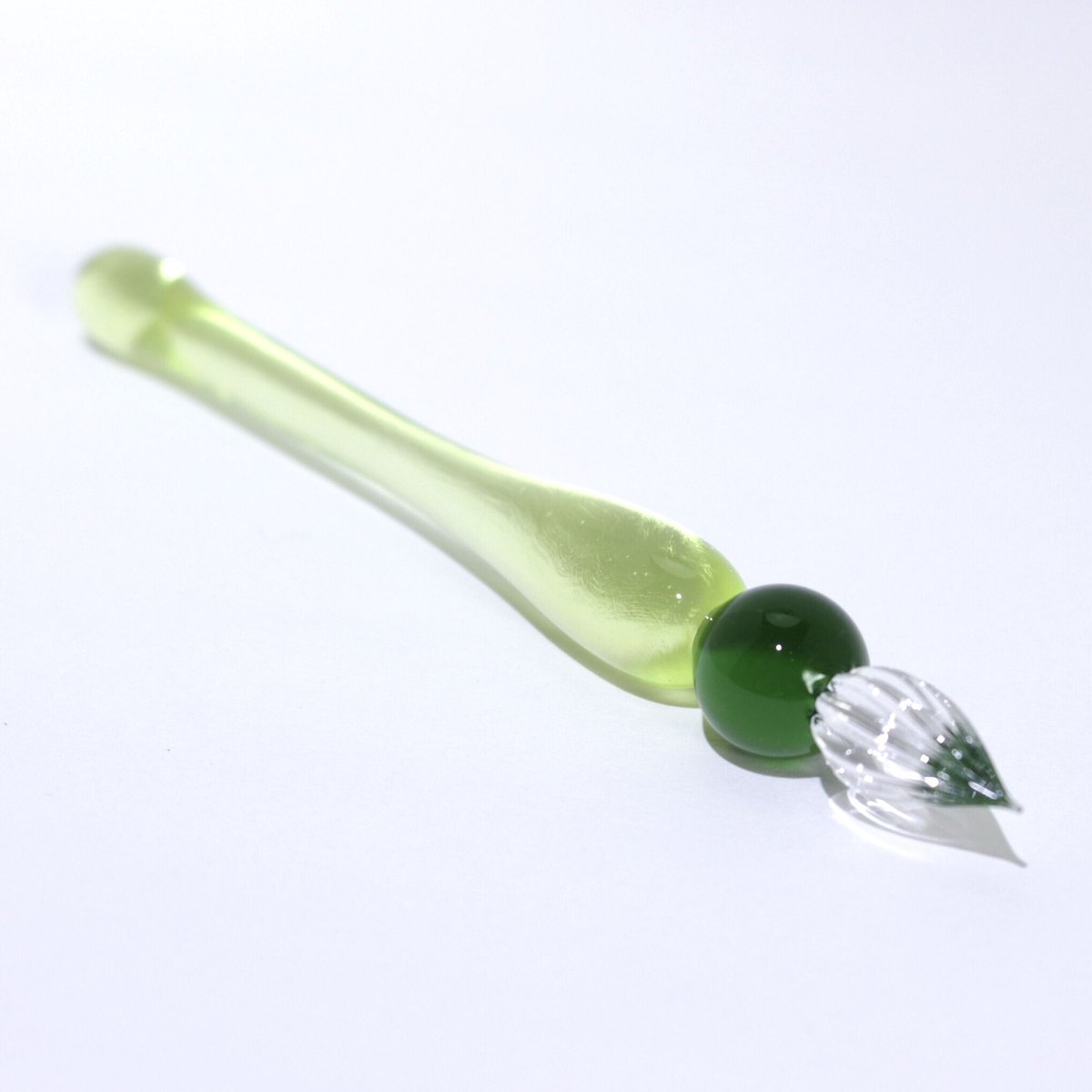 グラマラスショートガラスペン (Green) | ぐり工房 Online Shop グラマラスショートガラスペン (Green) | ぐり工房 Online Shop