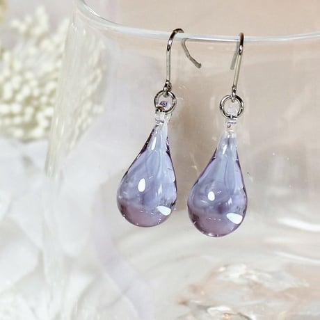 【guridrops】しずくピアス／イヤリング(M)Lavender