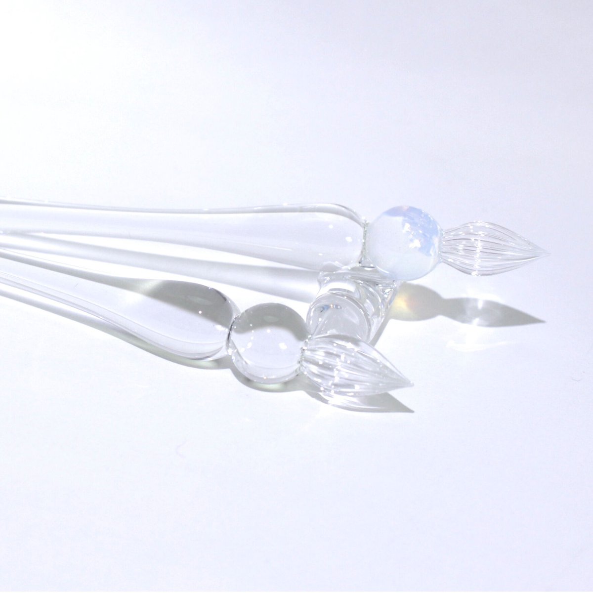 グラマラスショートガラスペン (Clear) | ぐり工房 Online Shop