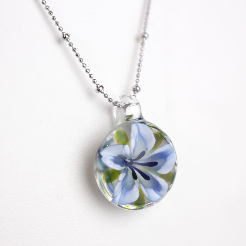 guridrops】水中花ネックレス(さくら/Blue) | ぐり工房 Online Shop