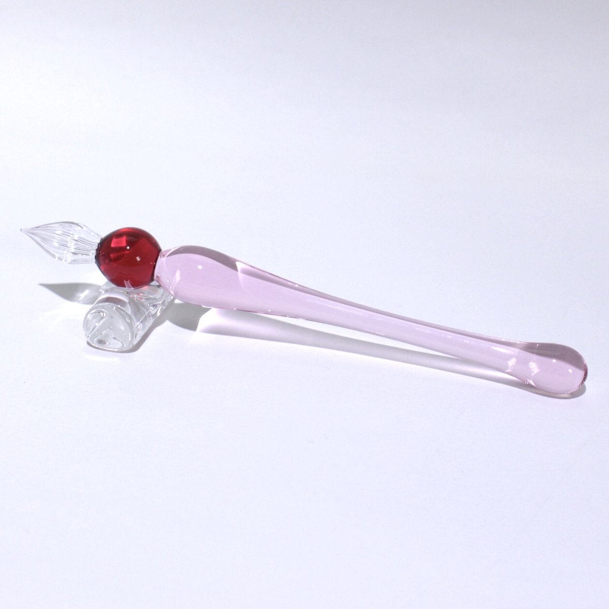 グラマラスショートガラスペン (Pink) | ぐり工房 Online Shop