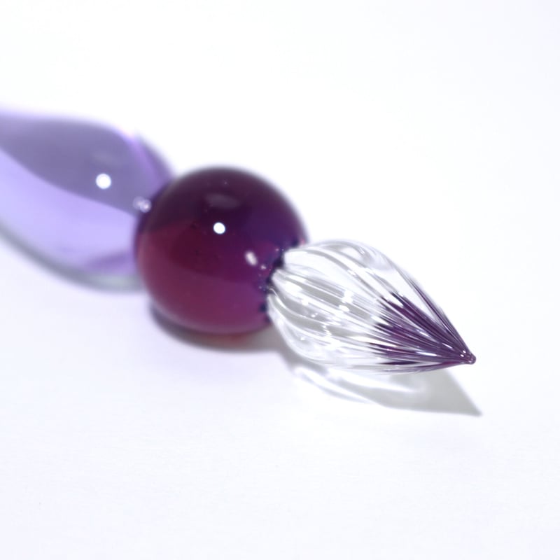 グラマラスショートガラスペン (Purple) | ぐり工房 Online Shop グラマラスショートガラスペン (Purple) | ぐり工房 Online Shop