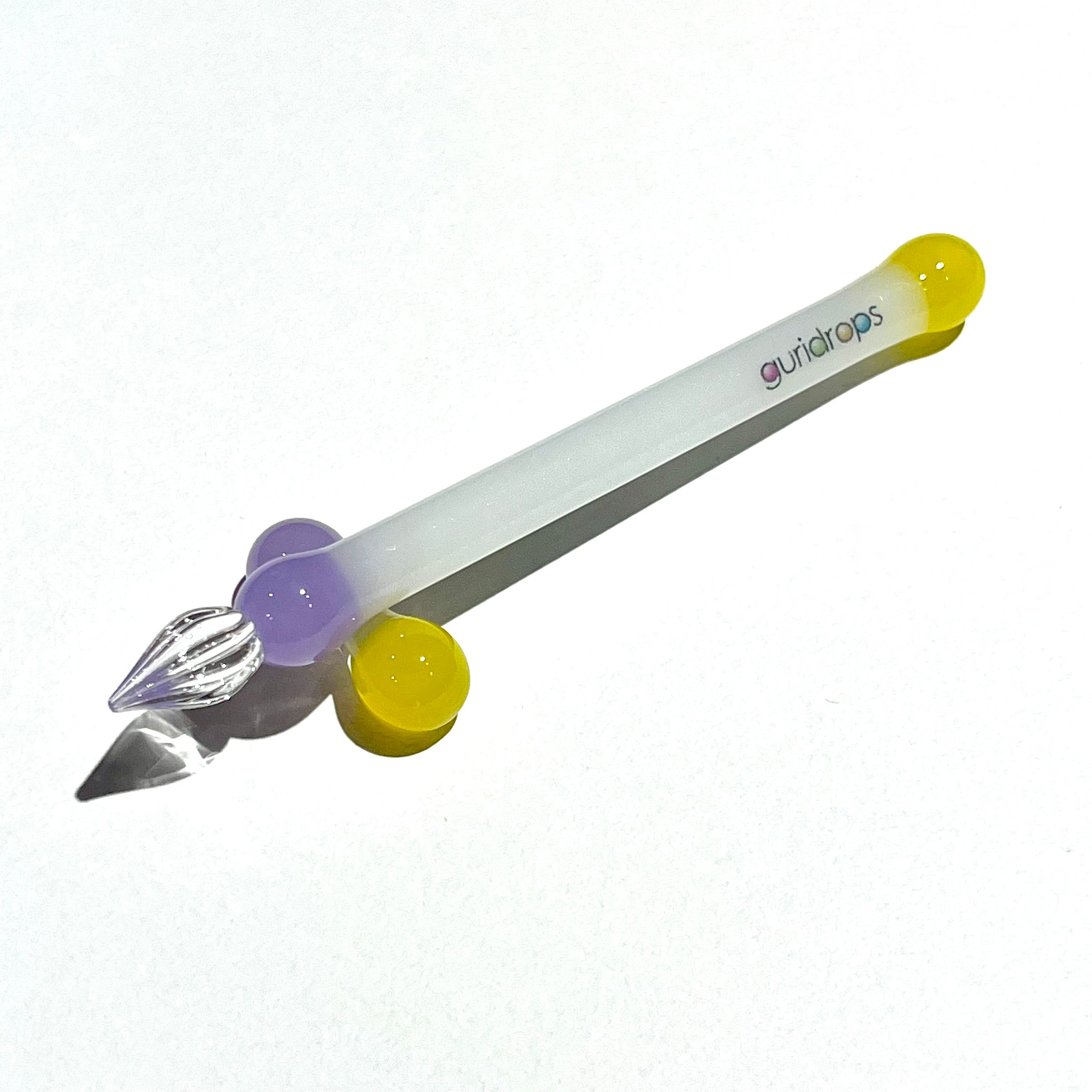 【期間限定値下げ】ぐり工房　ガラスペン minimarooガラスペン(Purple×Yellow) | ぐり工房 Online Shop