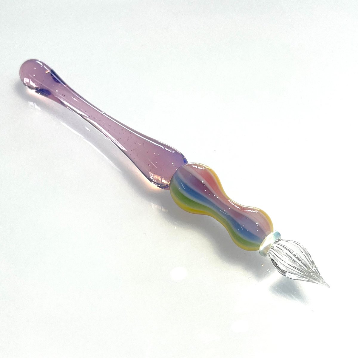 ゆめかわ虹バルーン ガラスペン(Rose) | ぐり工房 Online Shop