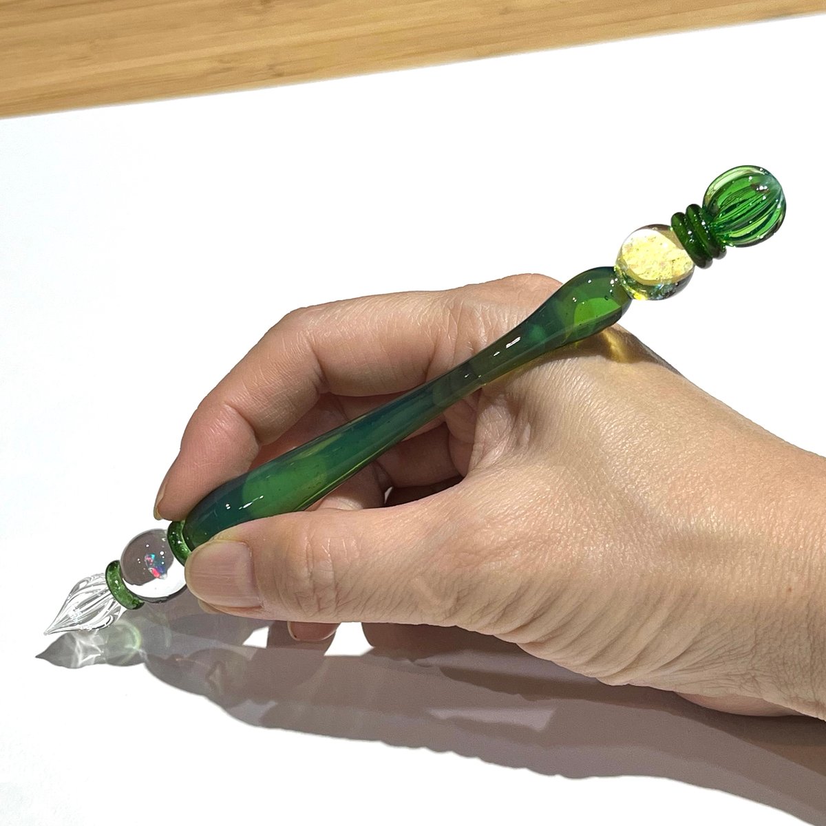 マジカルステッキガラスペン (Emerald Green) | ぐり工房 Online Shop