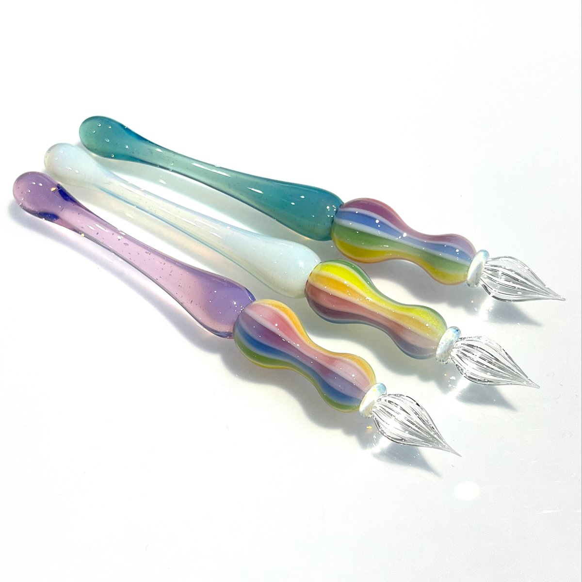 色花硝子 ゆめかわ ガラスペン ゆめかわ虹バルーン ガラスペン(Rose) | ぐり工房 Online Shop