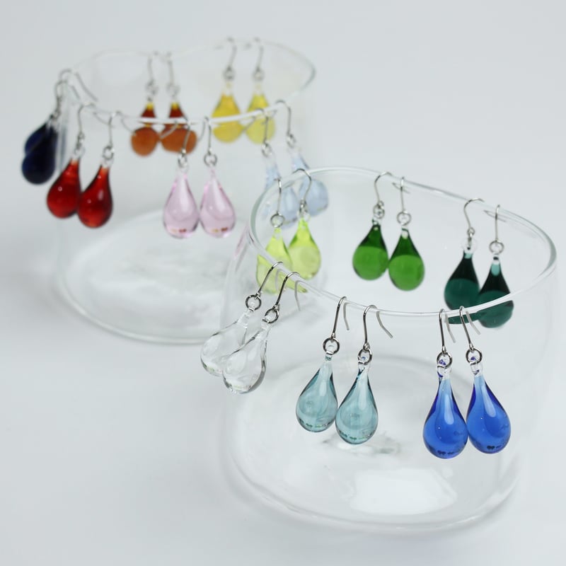 guridrops】しずくピアス/イヤリング(M)Opal Yellow | ぐり工房 guridrops】しずくピアス/イヤリング(M)Opal Yellow | ぐり工房