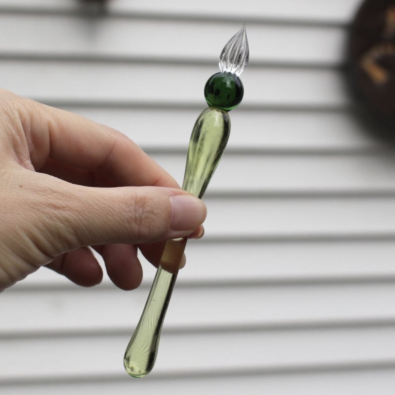 3/31まで ぐり工房 guridrops ガラスペン グラマラスショート guridrops/ぐり工房】グラマラスショートガラスペン (Blue)