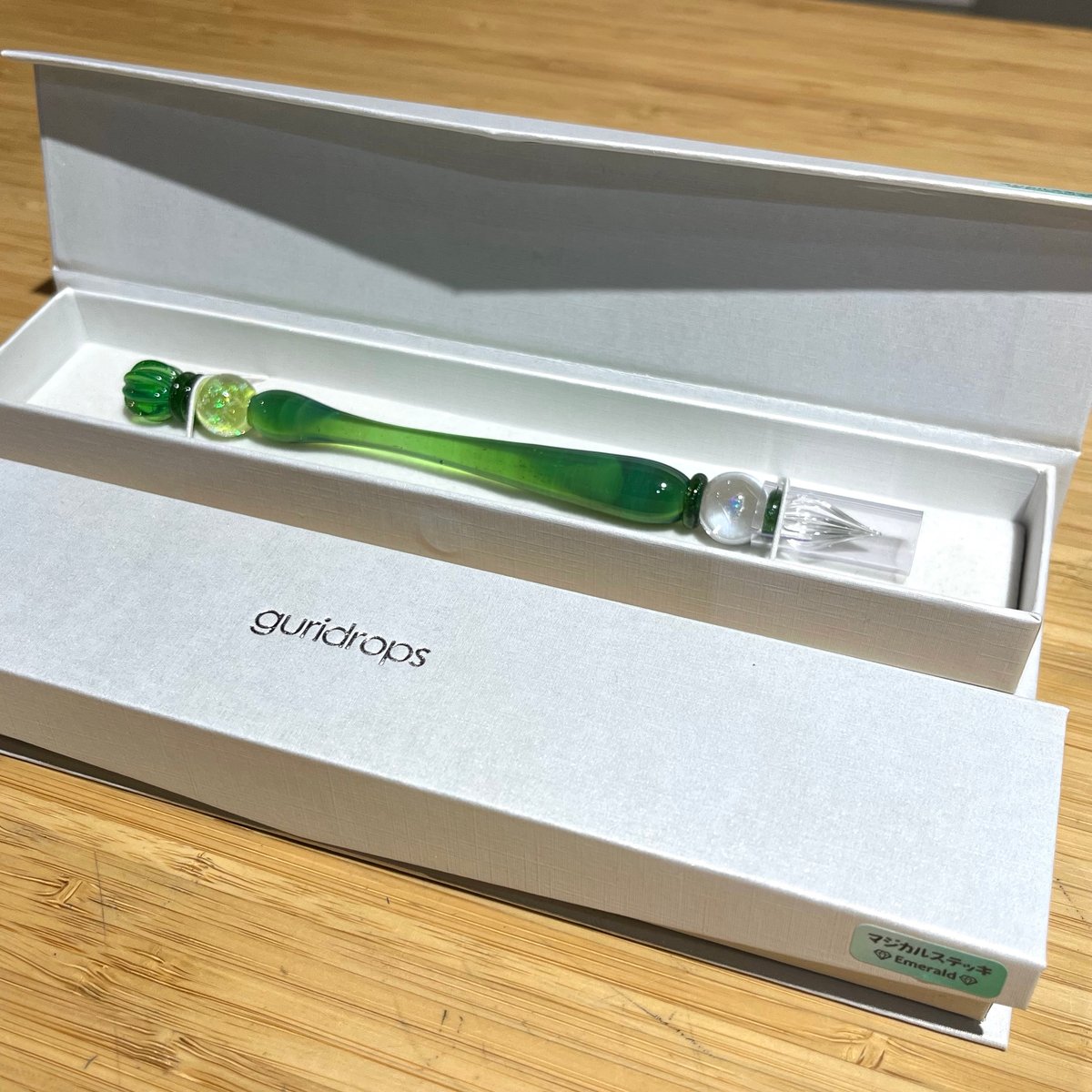マジカルステッキガラスペン (Emerald Green) | ぐり工房 Online Shop