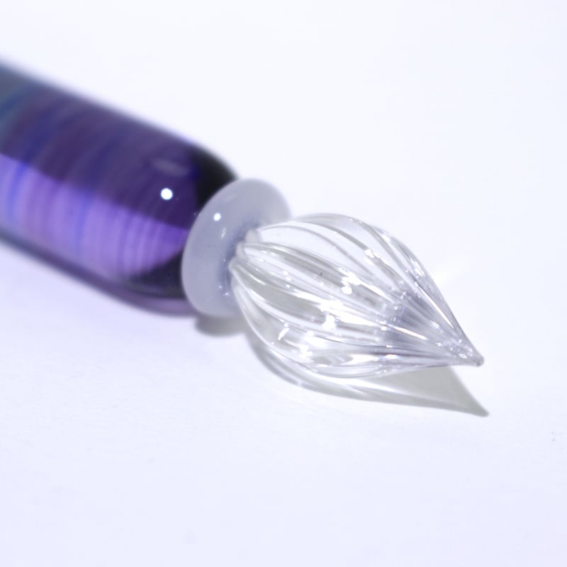 Rainbowショートスティックガラスペン (Purple→Pink) | ぐり工房 Onli