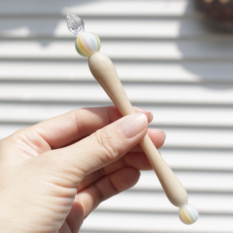 和スイーツガラスペン (もなか) | ぐり工房 Online Shop