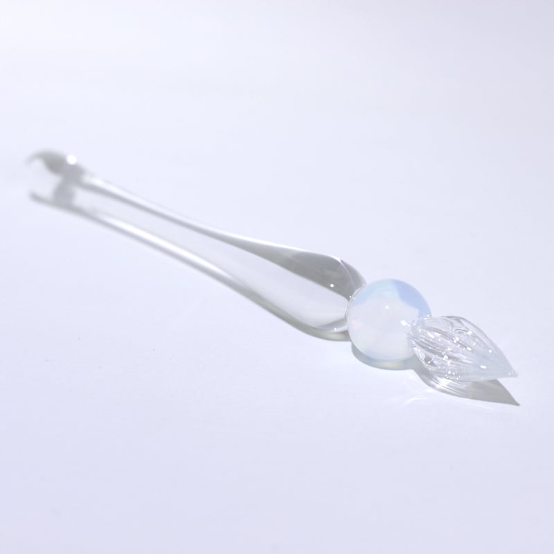 ぐり工房 グラマラスショートガラスペン (Clear/Opal) グラマラスショートガラスペン (Clear/Opal) | ぐり工房 Online Shop