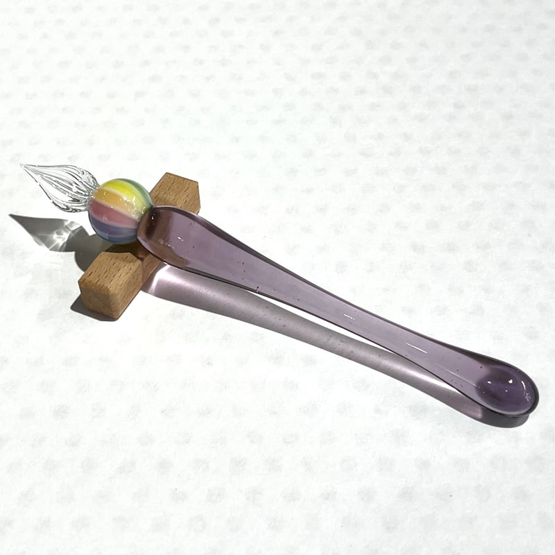 ガラスペン 〜虹ジェリー 〜(ぶどう酒) | ぐり工房 Online Shop