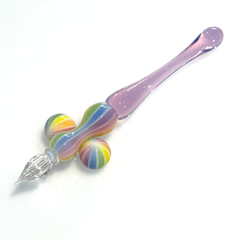 ゆめかわ虹バルーン ガラスペン(Rose) | ぐり工房 Online Shop