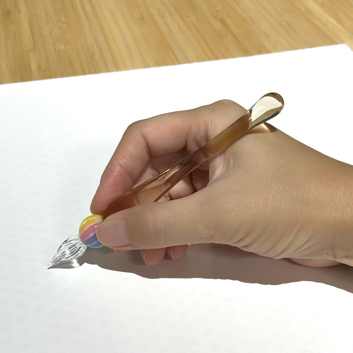 ぐり工房　虹ジェリー（梅酒）　ガラスペン ガラスペン 〜虹ジェリー 〜(梅酒) | ぐり工房 Online Shop