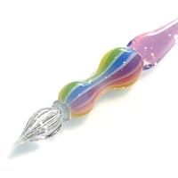 ゆめかわ虹バルーン ガラスペン(Rose)
