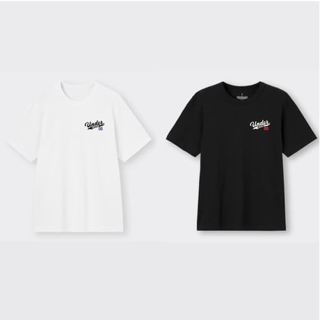 UNDERRATED  EMBROIDERED TEE Black/White