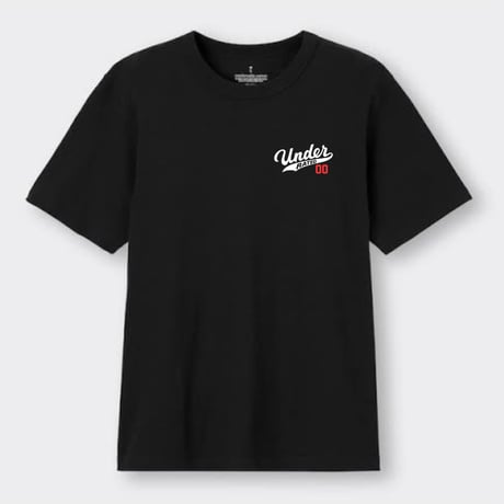UNDERRATED  EMBROIDERED TEE Black/White