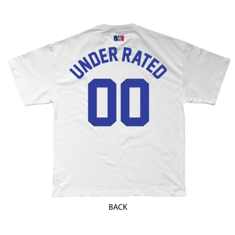 UNDERRATED - BASEBALL Tee  White