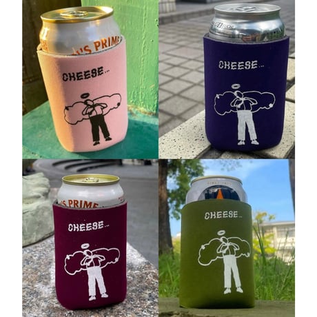 Cheese Koozies  Koozie Navy/Burgundy/Pink/Olive