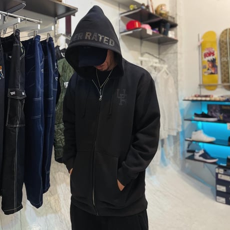 UNDERRATED - NINJA HOOD ZIP UP(Black/Black Sand/Brown)