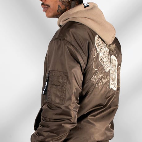 DGK - MINDSET BOMBER JACKET BROWN/BLACK