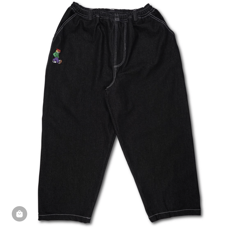 Televisistar x Pizza skateboards Denim pants Bl