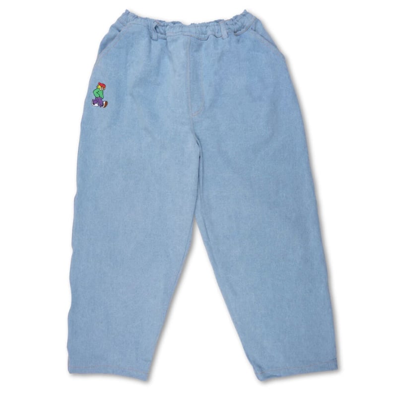 Televisistar x Pizza skateboards Denim pants Bl