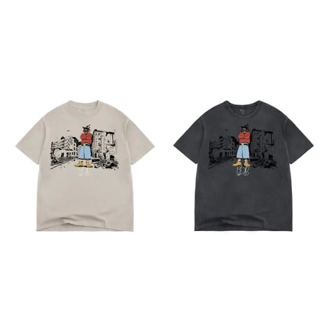 Colorbars. x ODB - Harlem Tee (Vintage Black/Tan)
