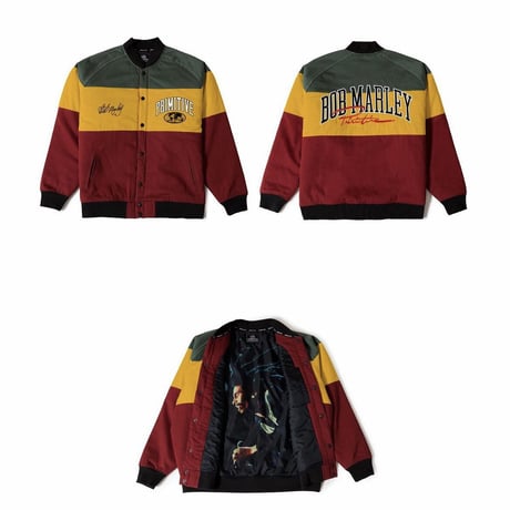 Bob Marley x Primitive skate.  Puff Jacket