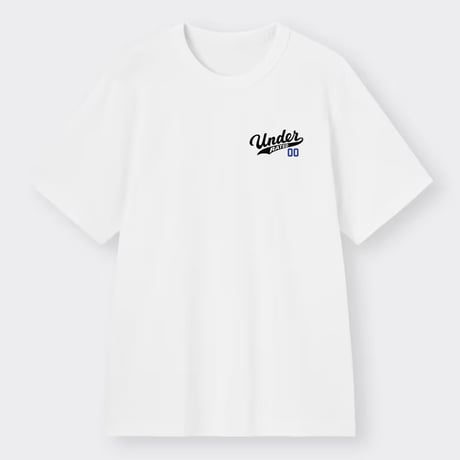 UNDERRATED  EMBROIDERED TEE Black/White