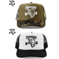 THRASHER X SPITFIRE THRASH & BURN TRUCKER HAT