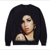 Color bars  Amy Winehouse Back to Black Crewneck Sweat Black