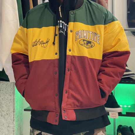Bob Marley x Primitive skate.  Puff Jacket