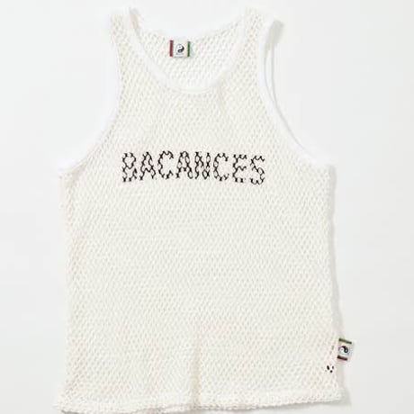 BACANCES -  網シャツ Black/White